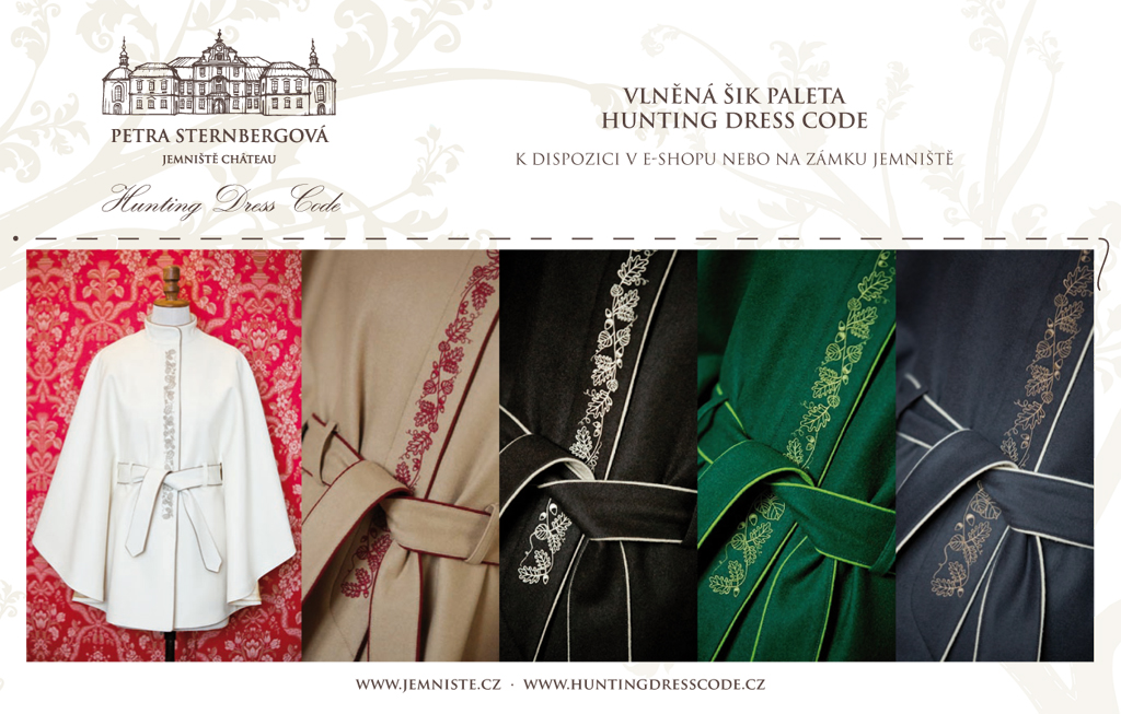 Hunting Dress Code - návrhy výšivek na paleto + inzerát